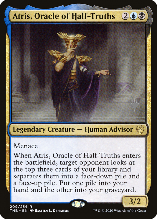 Atris, Oracle of Half-Truths (PPTHB-209P) - Theros Beyond Death Promos (Promo Pack)