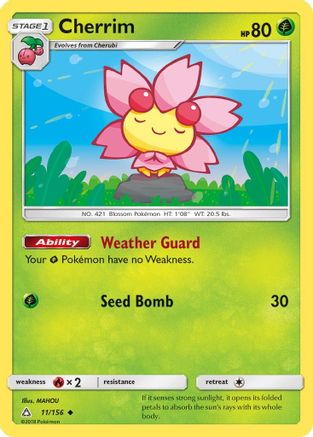Cherrim (11/156) - SM  Ultra Prism  - Uncommon