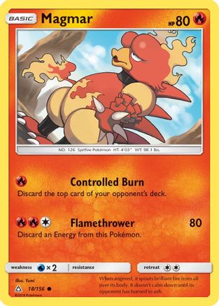 Magmar (18/156) - SM  Ultra Prism  - Common