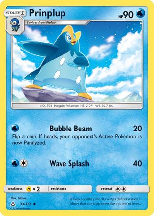 Prinplup (33/156) - SM  Ultra Prism  - Uncommon
