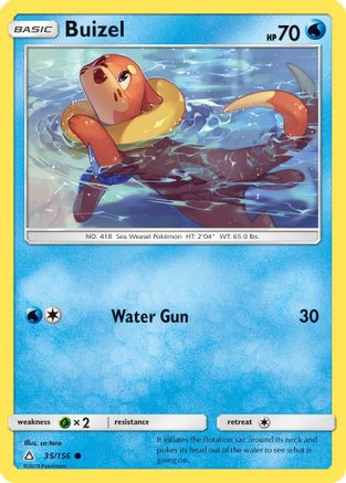 Buizel (35/156) - SM  Ultra Prism Reverse Holofoil - Common