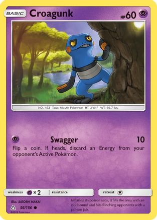 Croagunk (56/156) - SM  Ultra Prism  - Common