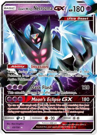 Dawn Wings Necrozma GX (63/156) - SM  Ultra Prism Holofoil - Ultra Rare