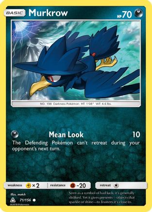 Murkrow - 071/156 - SM  Ultra Prism Normal