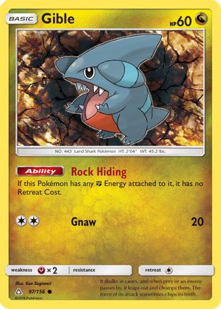 Gible (97/156) - SM  Ultra Prism  - Common
