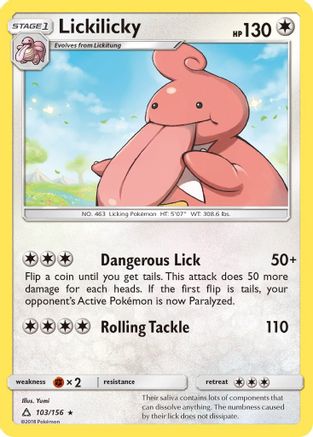 Lickilicky (103/156) - SM  Ultra Prism  - Rare