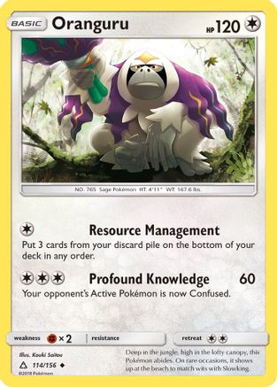 Oranguru (114/156) - SM  Ultra Prism  - Uncommon