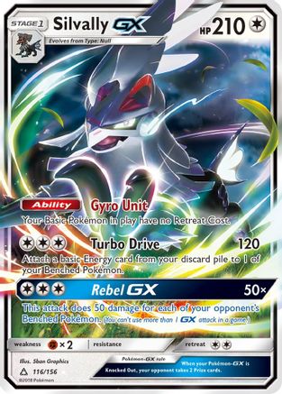 Silvally GX (116/156) - SM  Ultra Prism Holofoil - Ultra Rare