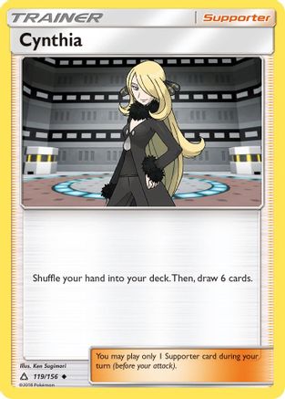 Cynthia (119/156) - SM  Ultra Prism Reverse Holofoil - Uncommon