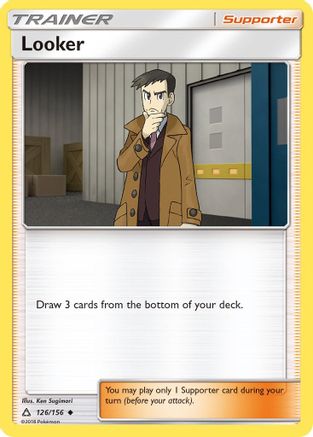 Looker (126/156) - SM  Ultra Prism Reverse Holofoil - Uncommon