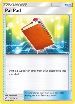 Pal Pad (132/156) - SM  Ultra Prism Reverse Holofoil - Uncommon