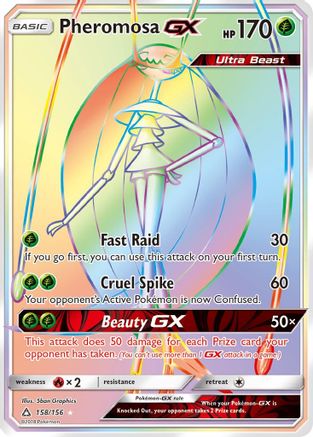 Pheromosa GX (Secret Rare) (158/156) - SM  Ultra Prism Holofoil - Secret Rare