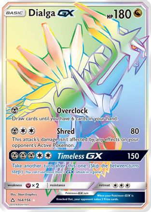 Dialga GX (Secret Rare) (164/156) - SM  Ultra Prism Holofoil - Secret Rare