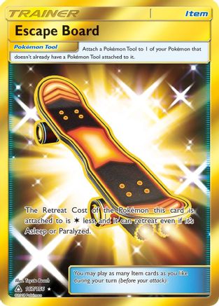 Escape Board (Secret Rare) 167 - SM  Ultra Prism Holofoil - Secret Rare