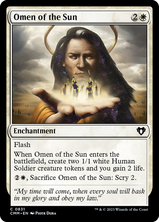 Omen of the Sun (CMM-831) - Commander Masters