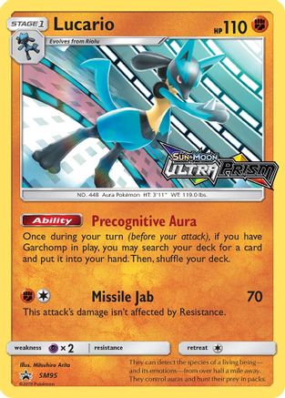 Lucario (Prerelease) (SM95/248) - SM Promos Holofoil - Promo