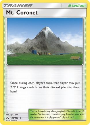 Mt. Coronet (130/156) - SM  Ultra Prism Reverse Holofoil - Uncommon