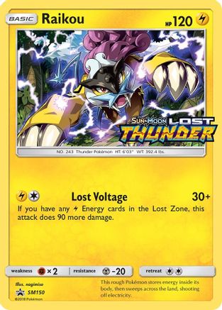 Raikou (Prerelease) (SM150/248) - SM Promos Holofoil - Promo