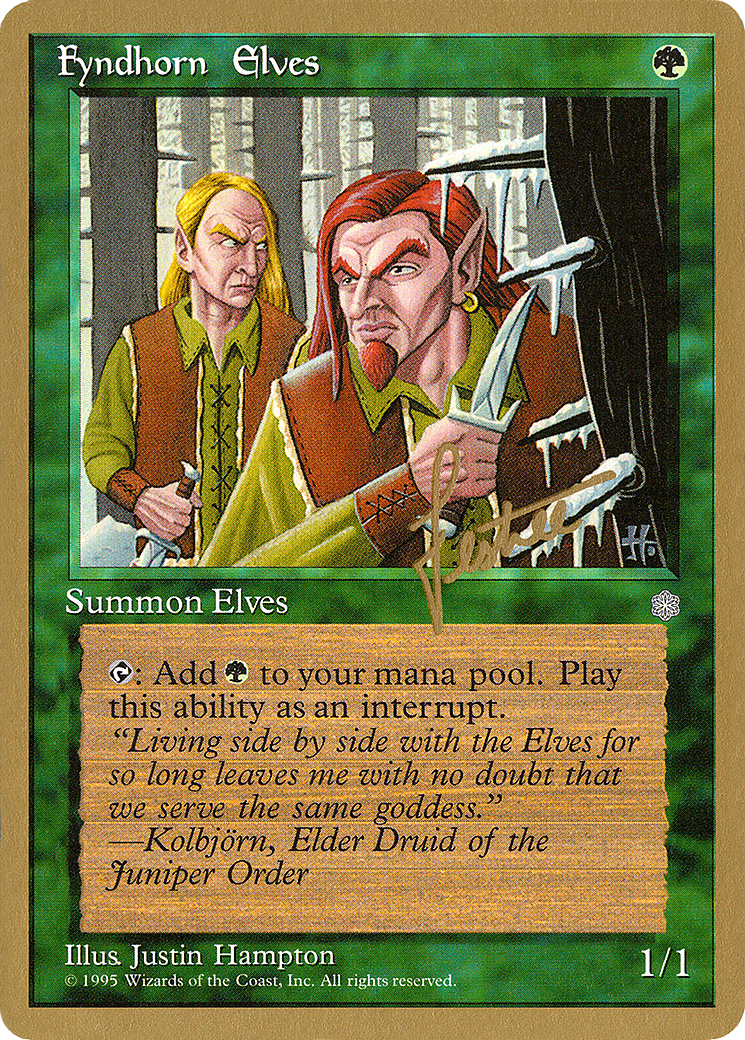 Fyndhorn Elves (PTC-BL244) - Pro Tour Collector Set