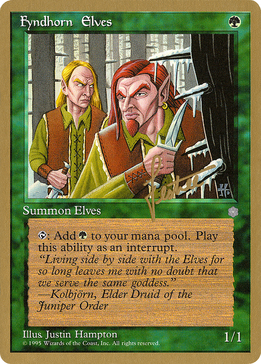 Fyndhorn Elves (PTC-BL244) - Pro Tour Collector Set