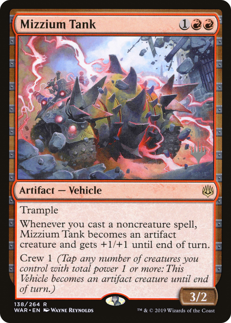 Mizzium Tank (PPELD-138P) - War of the Spark Promos (Promo Pack) Foil