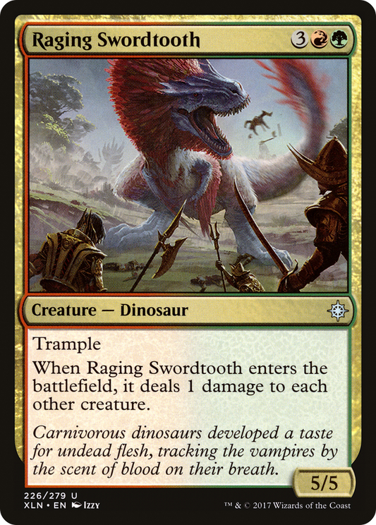 Raging Swordtooth (XLN-226) - Ixalan