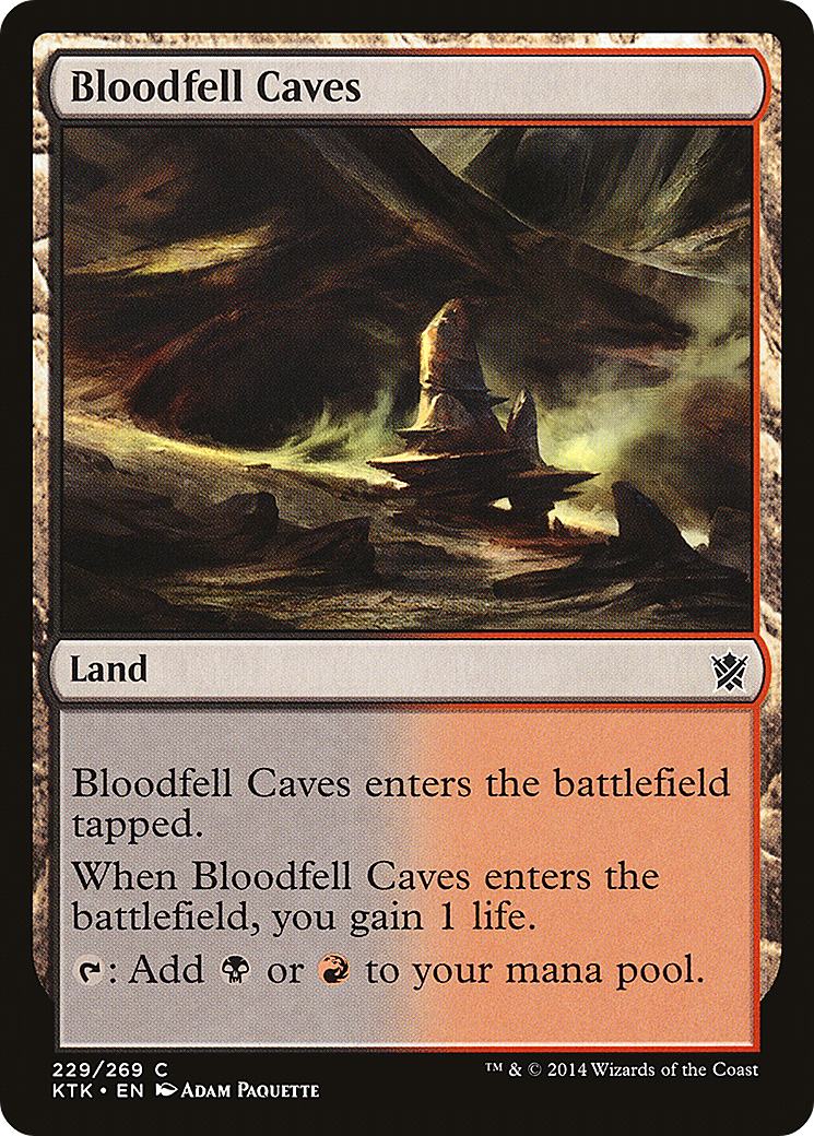 Bloodfell Caves (KTK-229) - Khans of Tarkir Foil