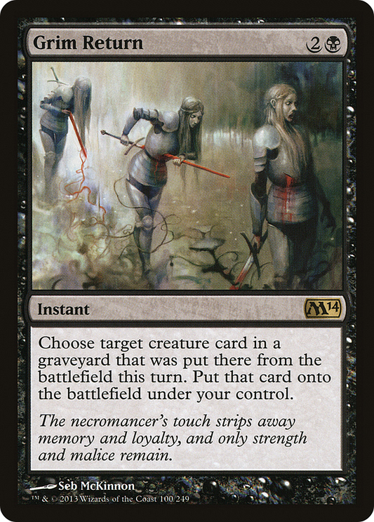 Grim Return (M14-100) - Magic 2014 Foil