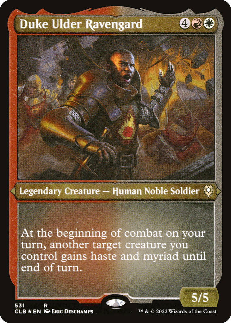 Duke Ulder Ravengard (CLB-531) - Commander Legends: Battle for Baldur's Gate Etched Foil