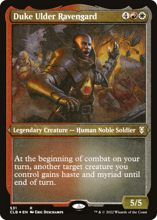 Duke Ulder Ravengard (CLB-531) - Commander Legends: Battle for Baldur's Gate Etched Foil