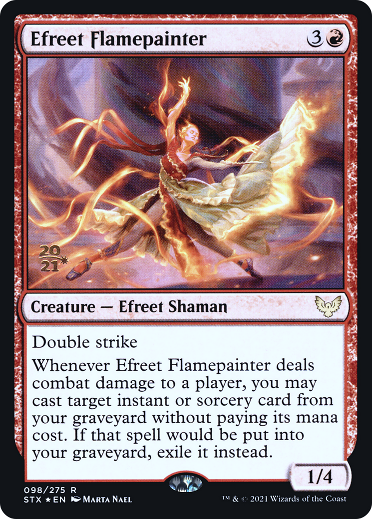 Efreet Flamepainter (PRE-98S) - Strixhaven: School of Mages Promos (Prerelease) Foil