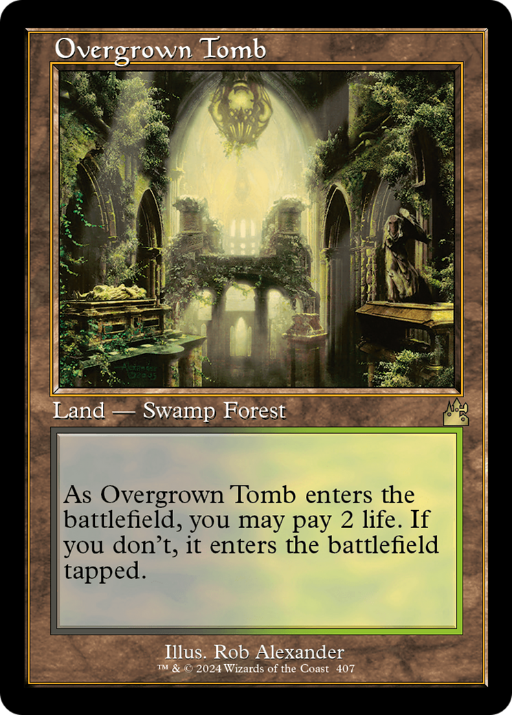 Overgrown Tomb (Retro Frame) (RVR-407) - Ravnica Remastered Foil