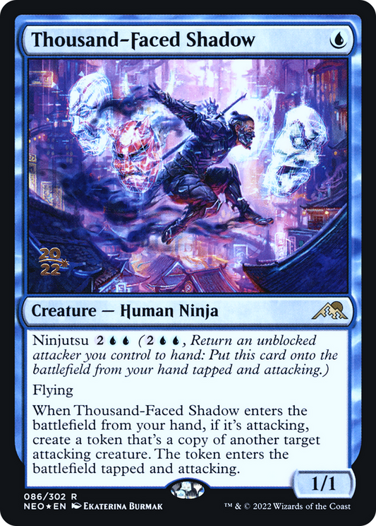 Thousand-Faced Shadow (PNEO-86S) - Kamigawa: Neon Dynasty Promos Foil