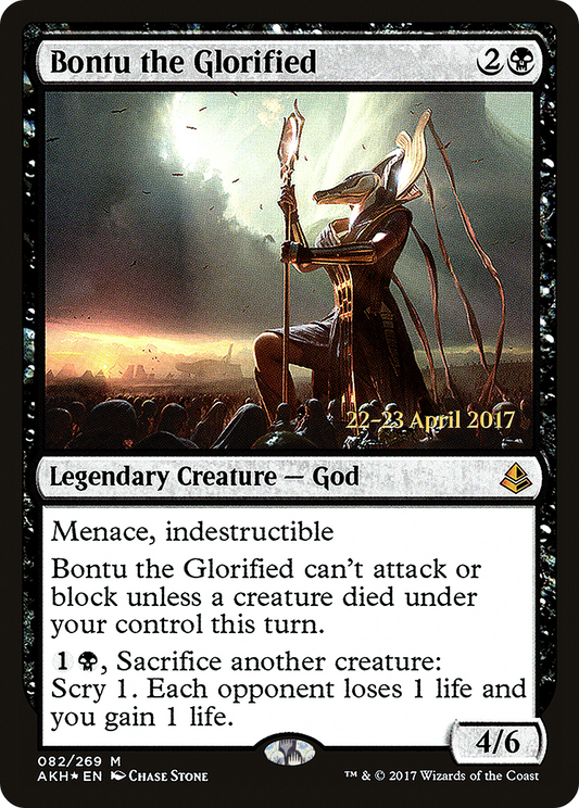 Bontu the Glorified (PRE-82S) - Amonkhet Promos (Prerelease) Foil