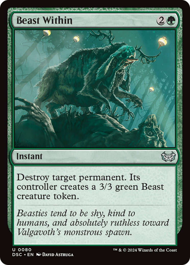 Beast Within (DSC-080) - Duskmourn: House of Horror Commander