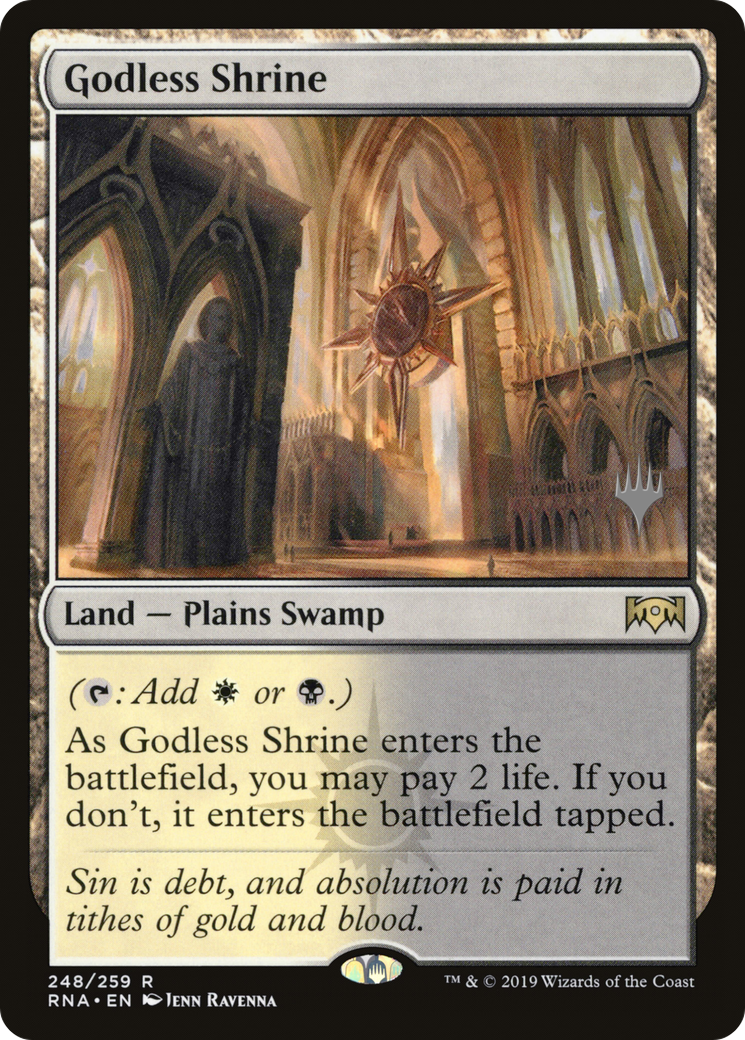 Godless Shrine (PPELD-248) - Ravnica Allegiance Promos (Promo Pack)