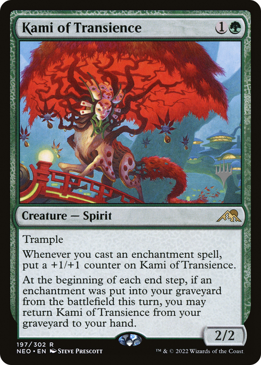 Kami of Transience (PPNEO-197) - Kamigawa: Neon Dynasty Promos Foil (Promo Pack)