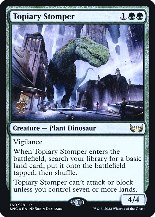 Topiary Stomper (PSNC-160S) - Streets of New Capenna Promos Foil