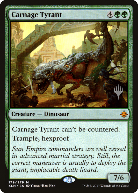 Carnage Tyrant (PPM20-179P) - Ixalan Promos (Promo Pack)