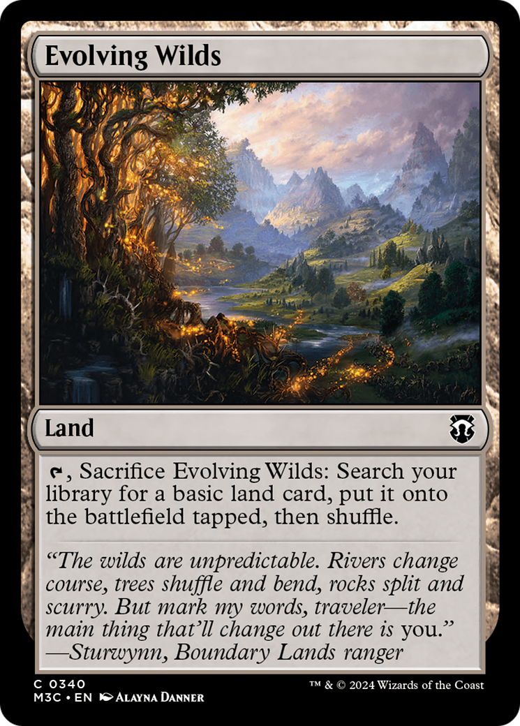 Evolving Wilds (M3C-340) - Modern Horizons 3 Commander