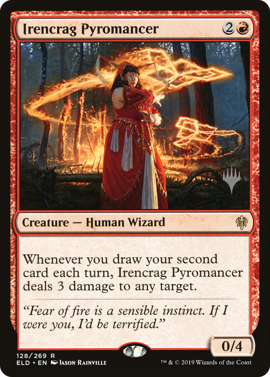 Irencrag Pyromancer (PELD-128P) - Throne of Eldraine Promos Foil