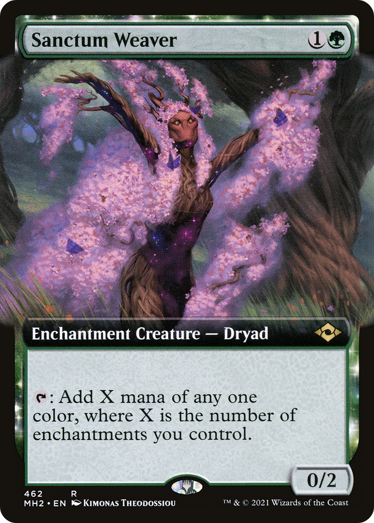 Sanctum Weaver (MH2-462) - Modern Horizons 2: (Extended Art, nyxtouched)