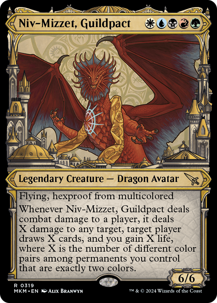 Niv-Mizzet, Guildpact (MKM-319) - Murders at Karlov Manor: (Showcase)