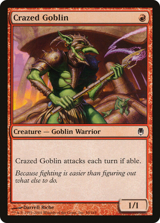 Crazed Goblin (DST-056) - Darksteel Foil