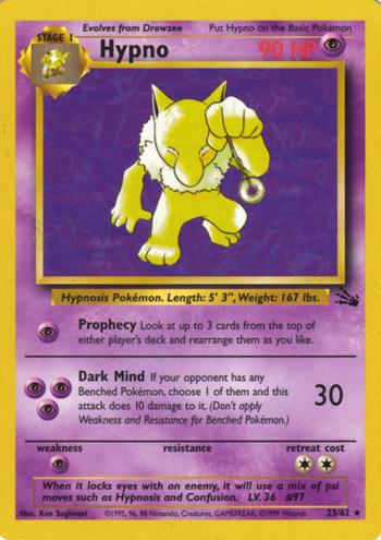 Hypno 023/062 - Fossil Unlimited - Rare