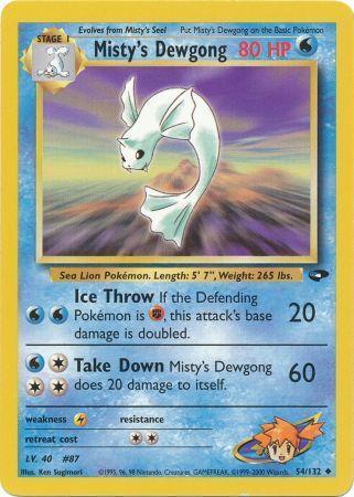 Misty's Dewgong 054/132 - Gym Challenge Unlimited - Uncommon