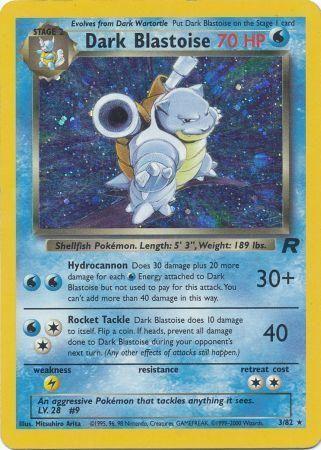 Dark Blastoise 003/082 - Team Rocket Unlimited Holofoil - Holo Rare