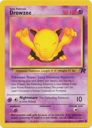 Drowzee 054/082 - Team Rocket Unlimited - Common