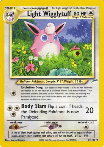 Light Wigglytuff 054/105 - Neo Destiny Unlimited - Uncommon