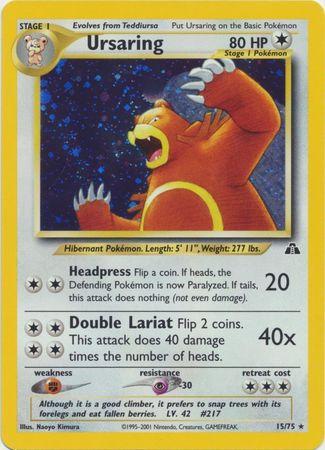 Ursaring 015/075 - Neo Discovery Unlimited Holofoil - Holo Rare